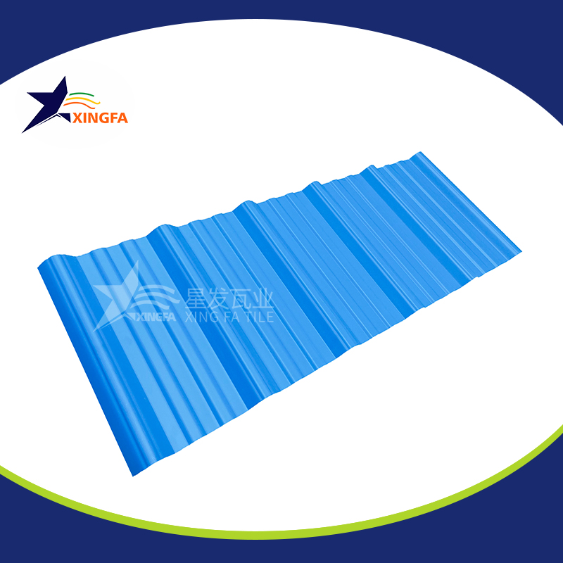 2.5mm加厚蓝色梯形pvc复合隔热瓦 适用于大型水产养殖业厂房房顶用 pvc材质塑料防火厂房瓦 PVC瓦衢州厂家出售