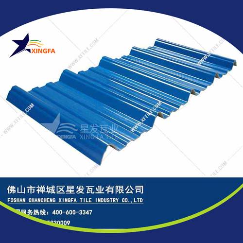 厚度3.0mm蓝色900型PVC塑胶瓦 衢州工程钢结构厂房防腐隔热塑料瓦 pvc多层防腐瓦生产网上销售